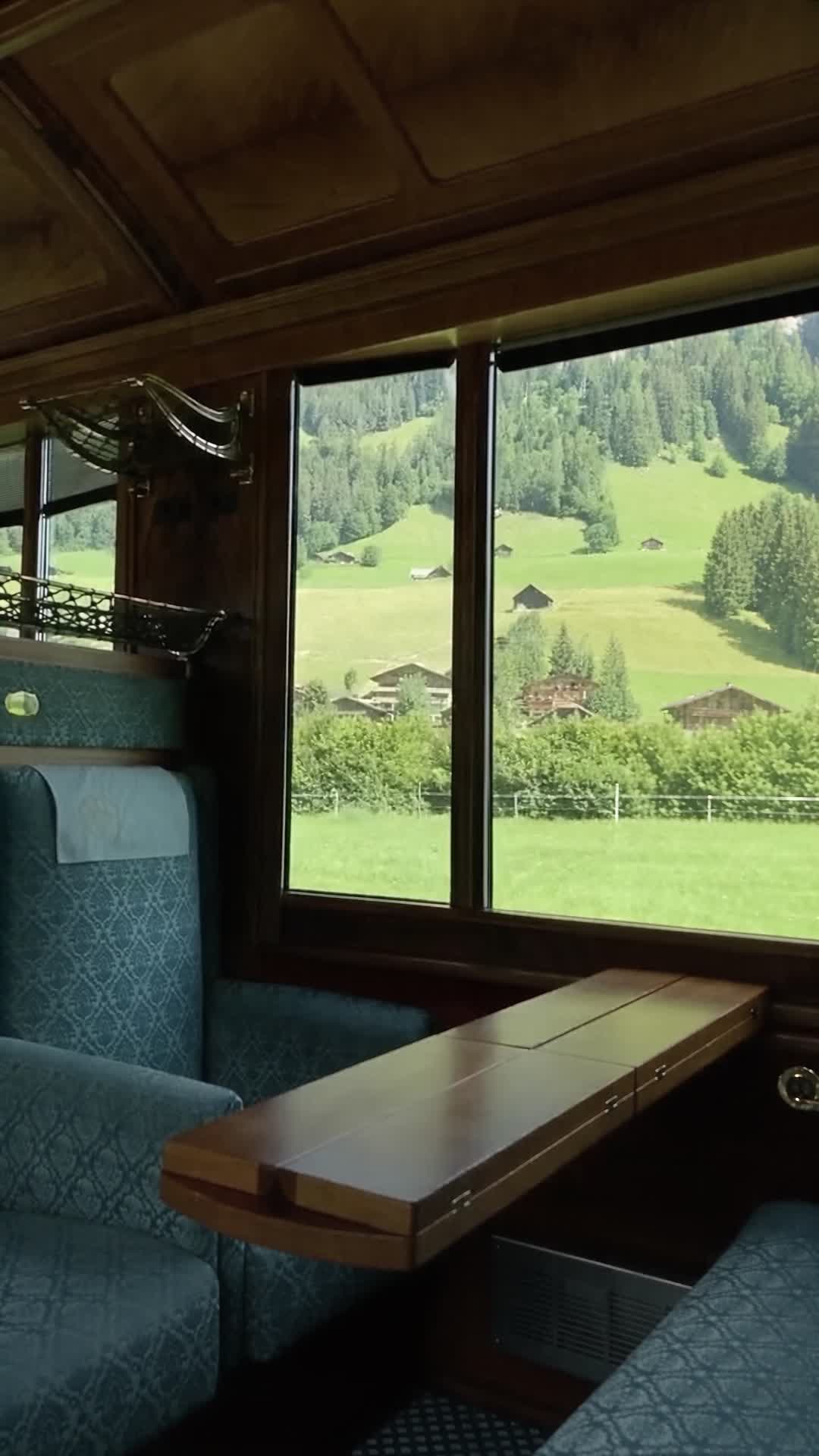 Interior of Vintage Train Carriage