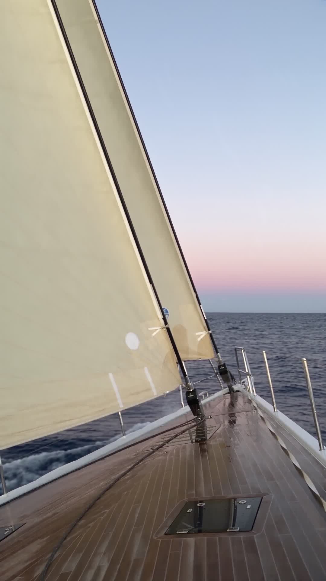 Sailing Yacht at Dawn